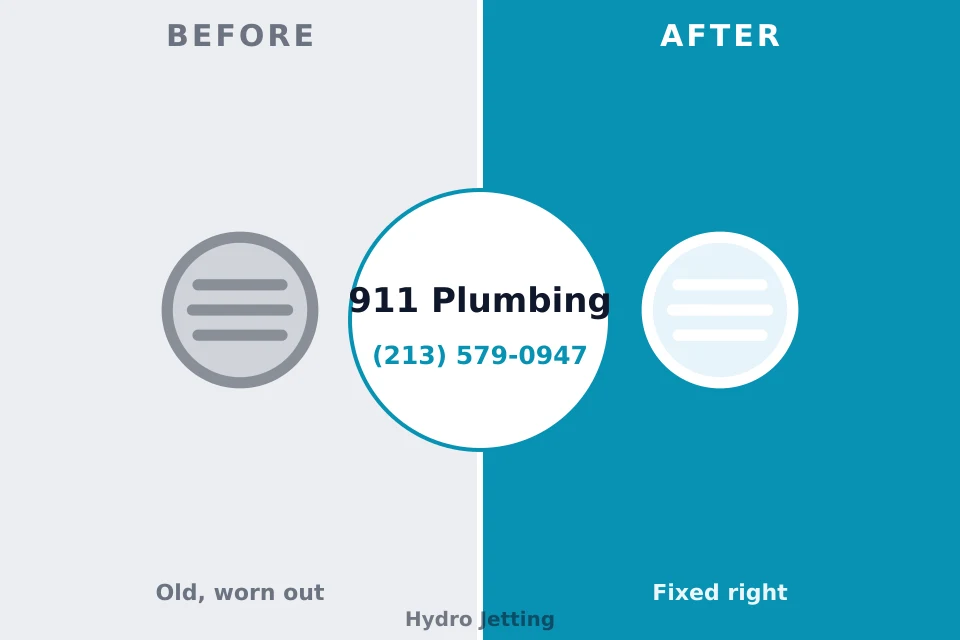 Before and after: plumbing company Hampshire, IL